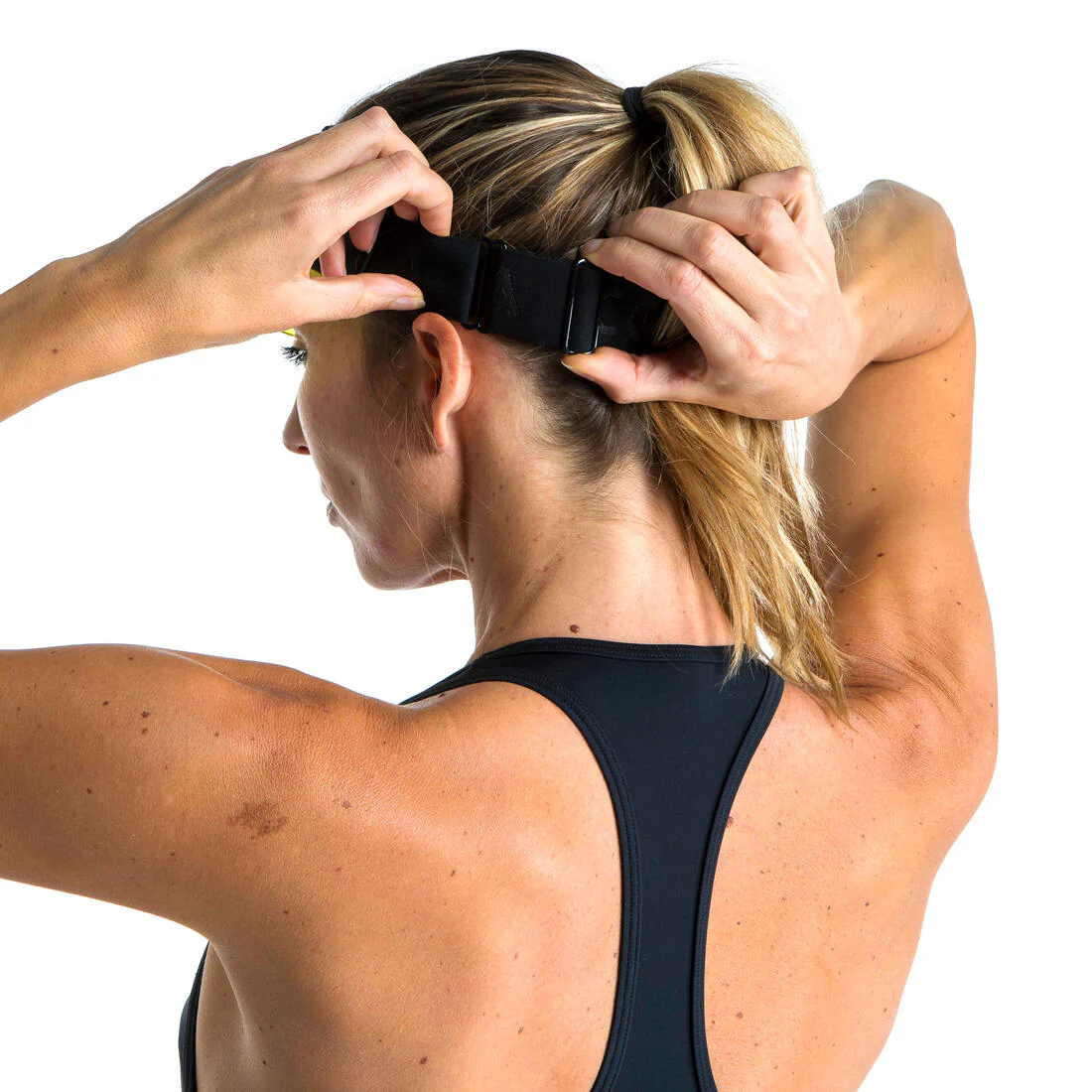 Visière de Beach élastique adulte Noire et Verte - Image 9